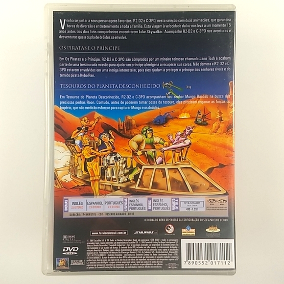 Brazilian Star Wars Animated Adventures: Droids The Animated Series, 2 Ep DVD - Picture 3 of 14